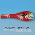 Высококачественная керамическая рождественская ложка снеговика
